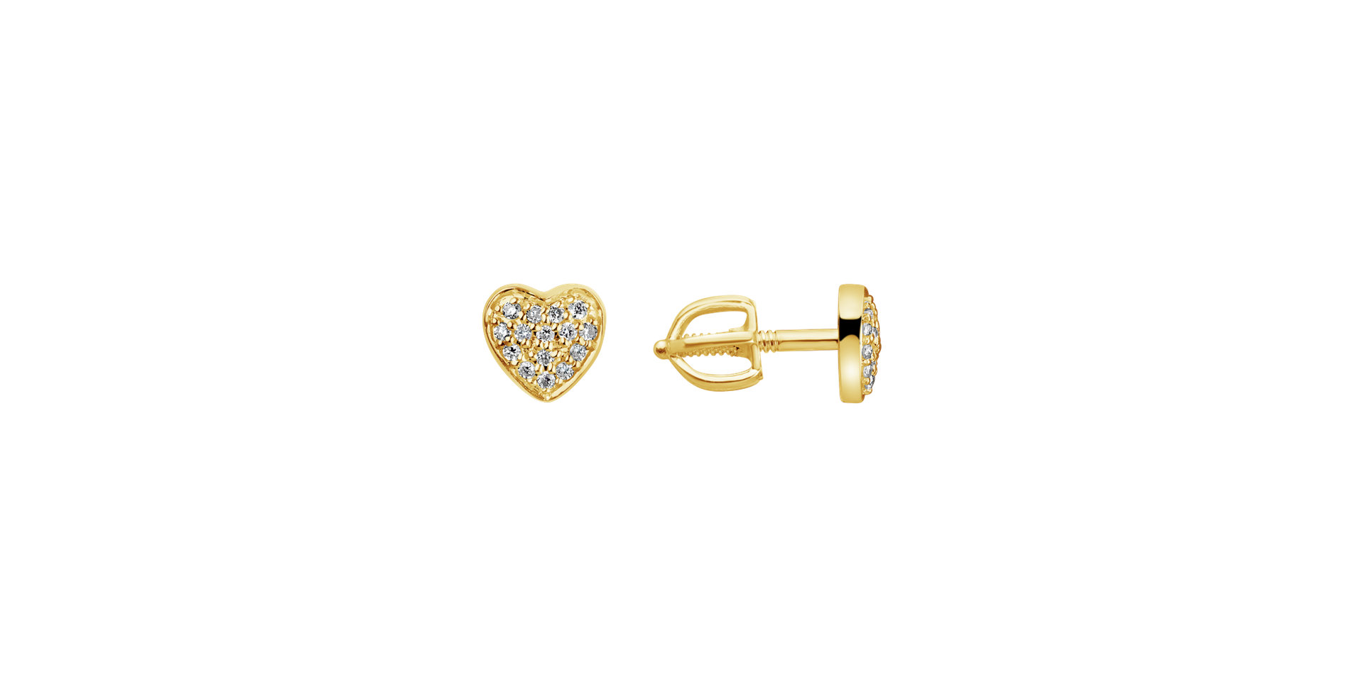 Diamond earrings Amazing Heart