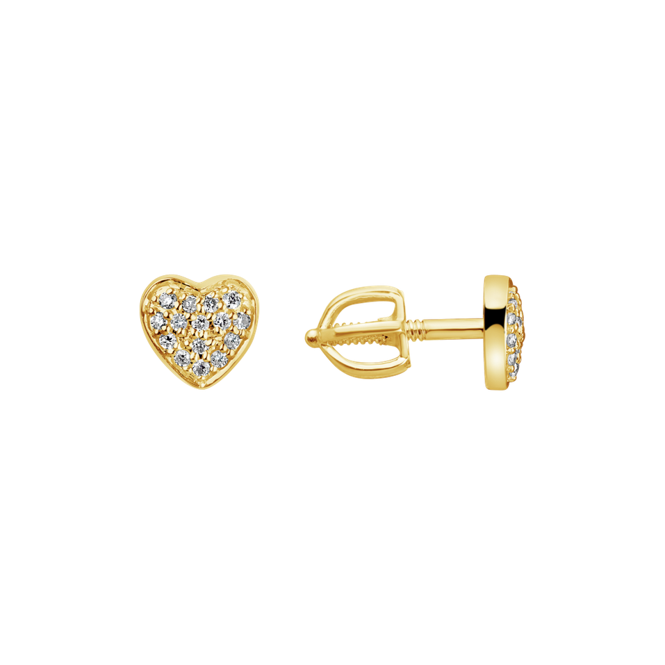 Diamond earrings Amazing Heart