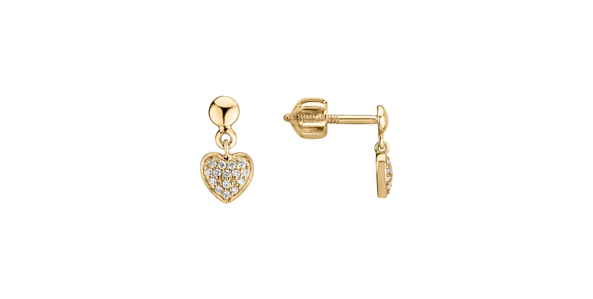 Diamond earrings Amazing Heart