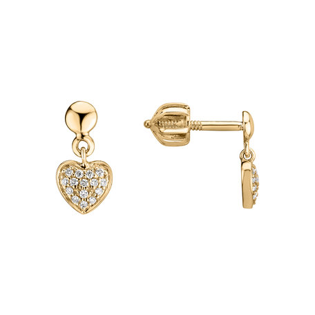 Diamond earrings Amazing Heart