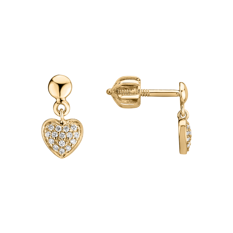 Diamond earrings Amazing Heart