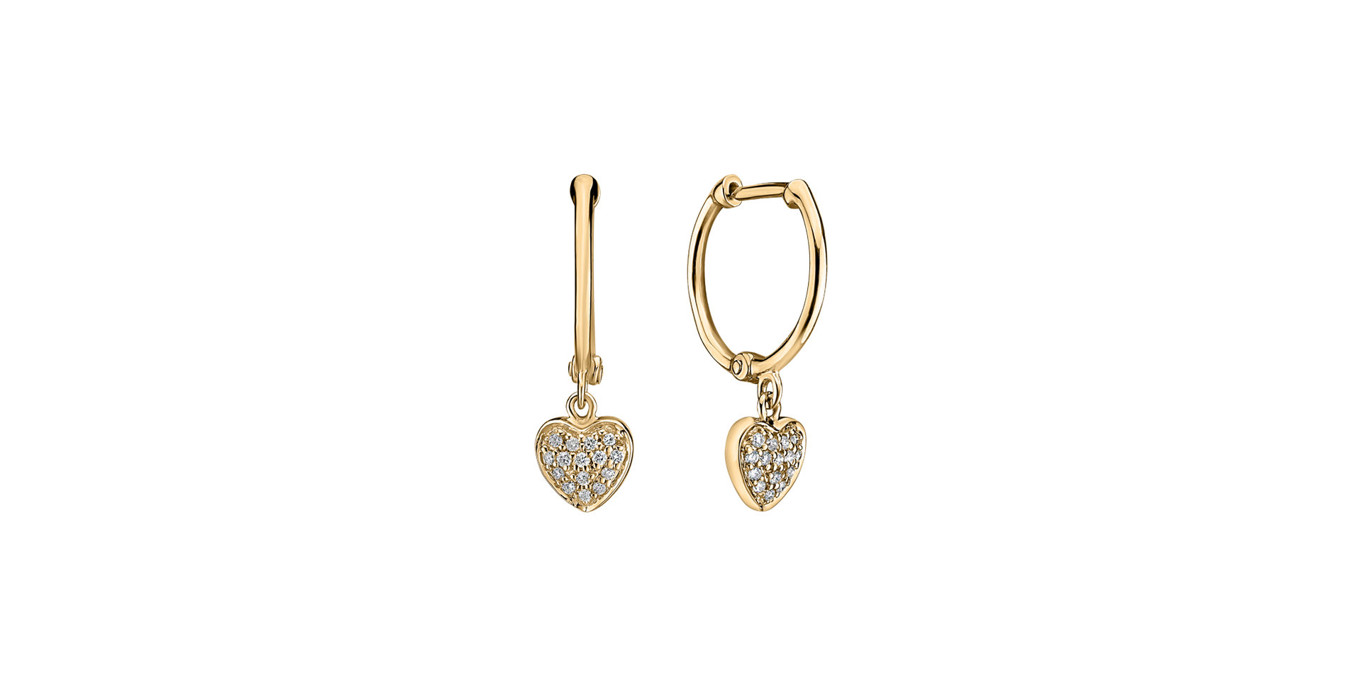 Diamond earrings Amazing Heart