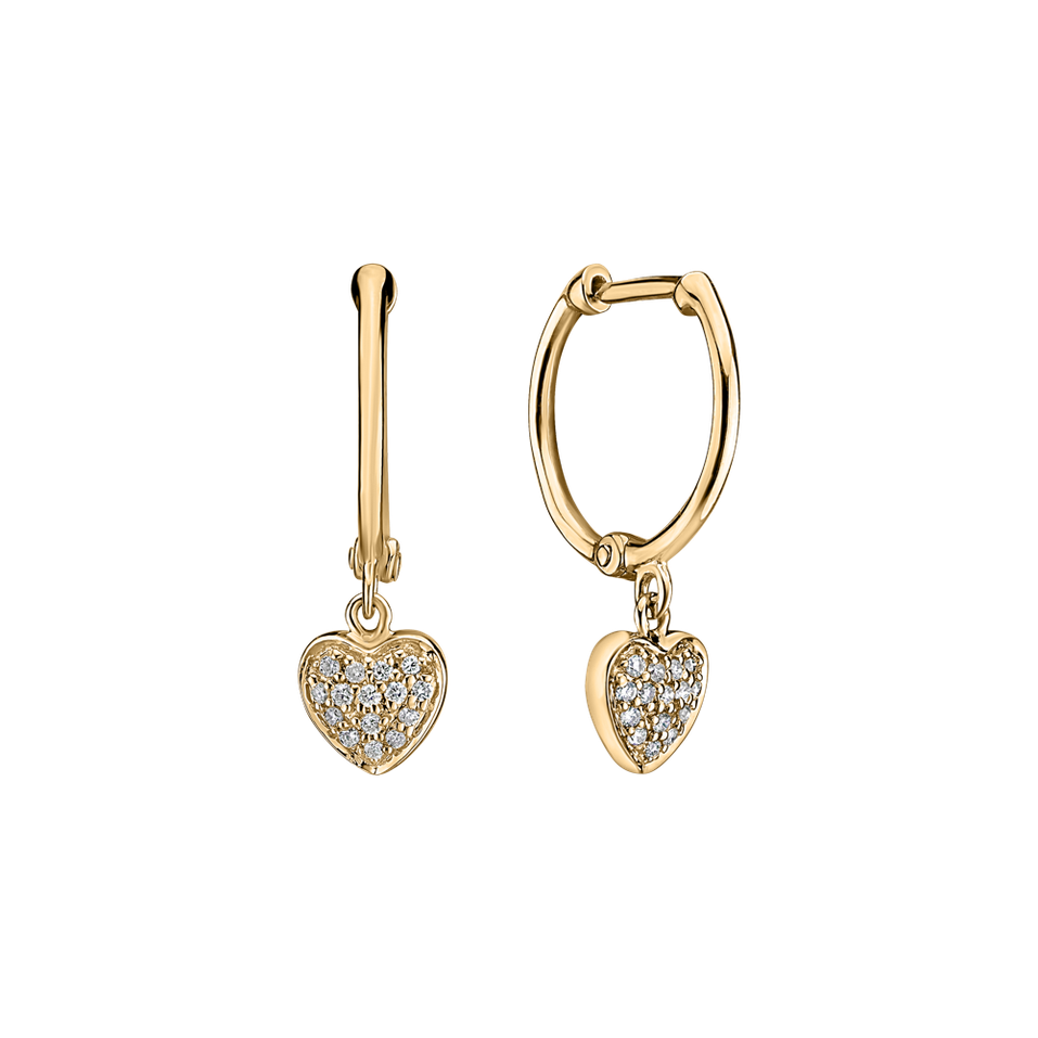 Diamond earrings Amazing Heart