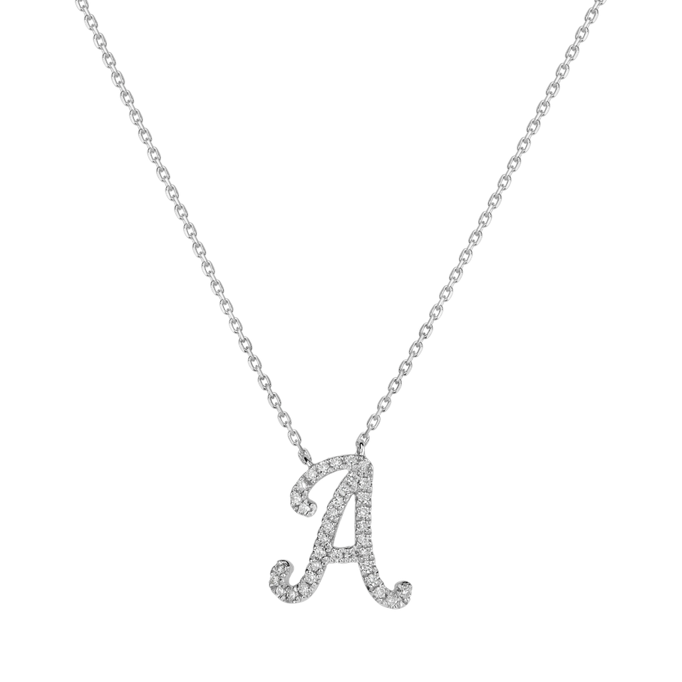 Diamond necklace Curly Glitter A