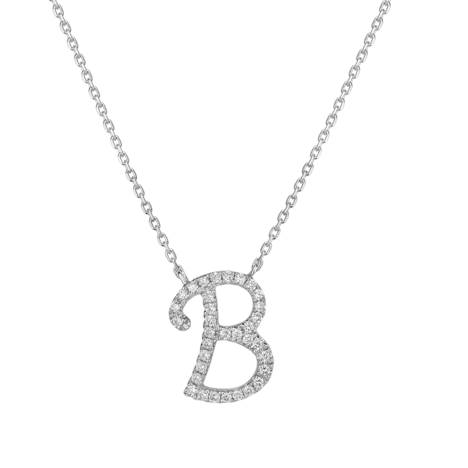 Diamond necklace Curly Glitter B