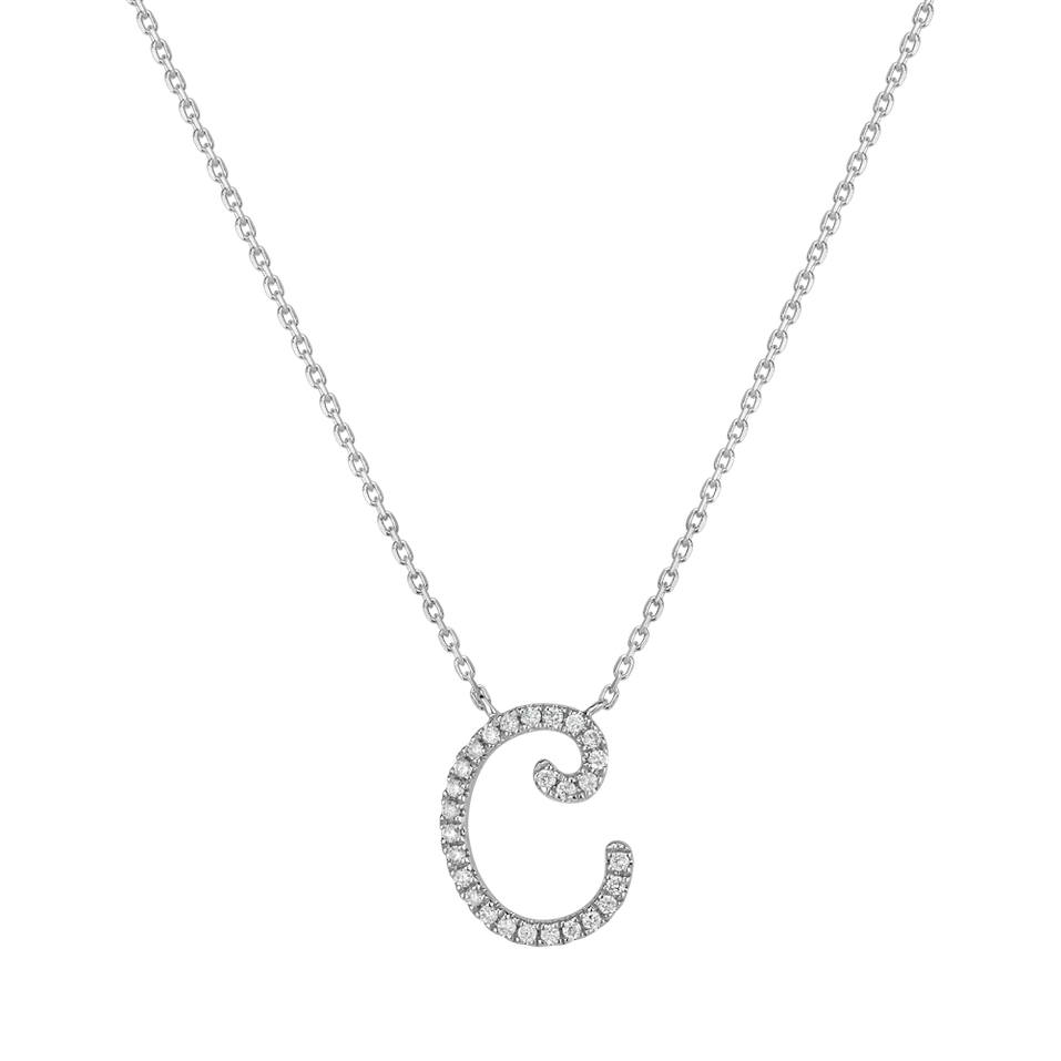 Diamond necklace Curly Glitter C