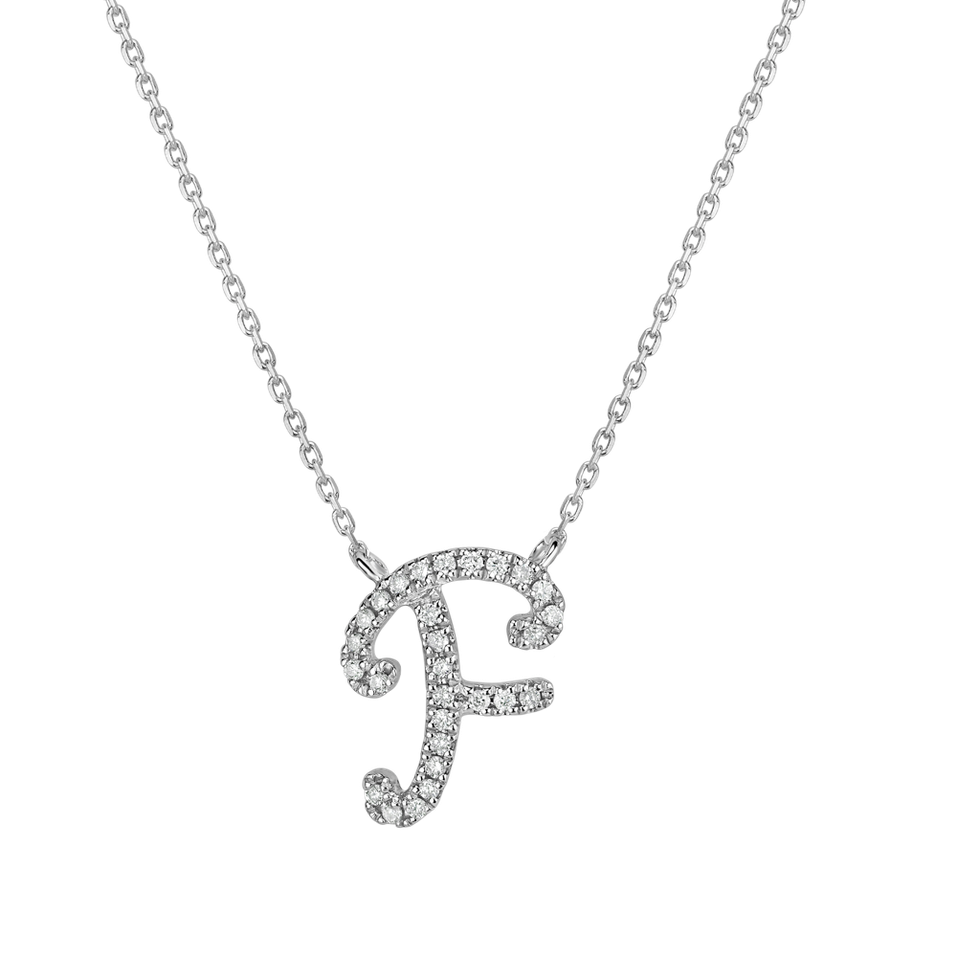 Diamond necklace Curly Glitter F