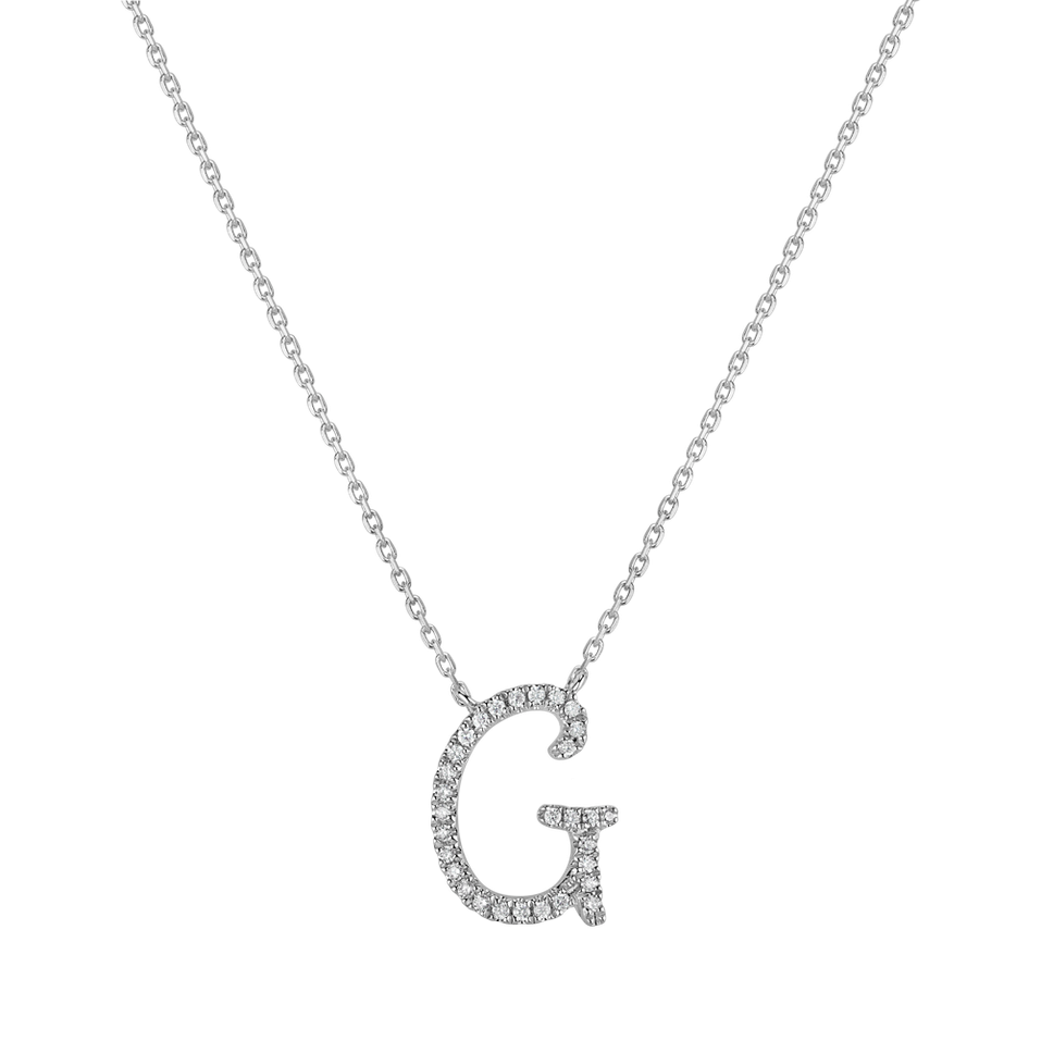 Diamond necklace Curly Glitter G