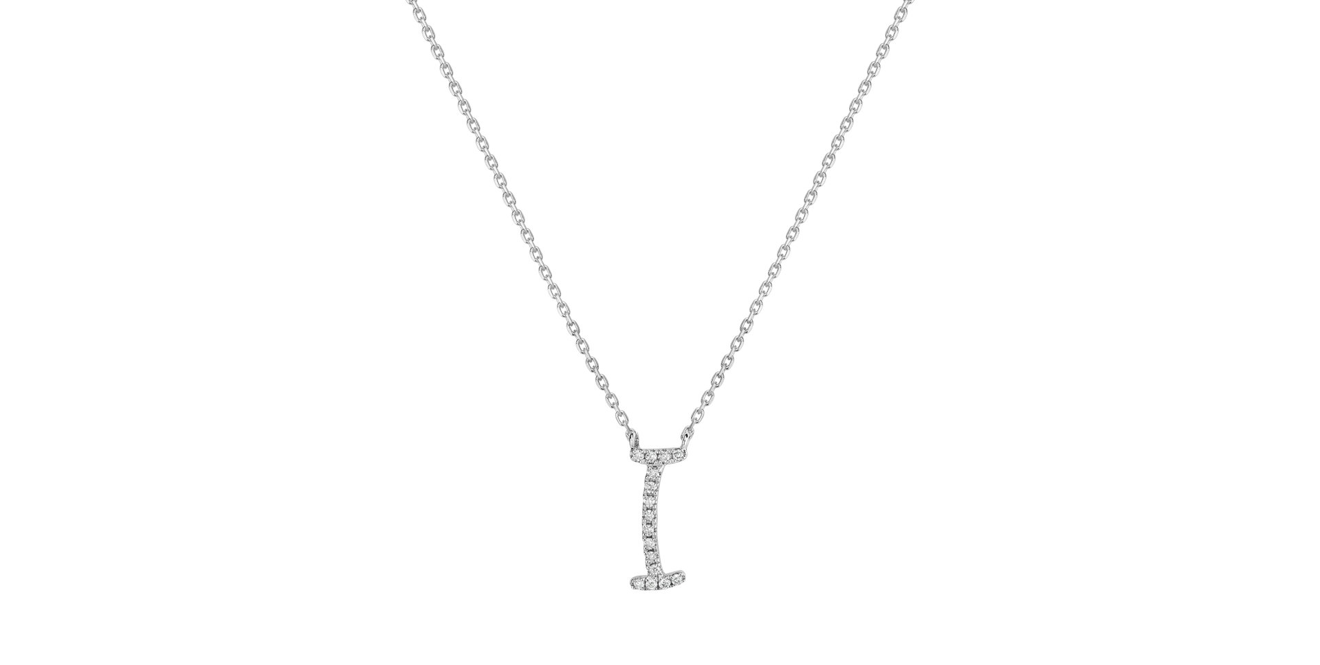 Diamond necklace Curly Glitter I
