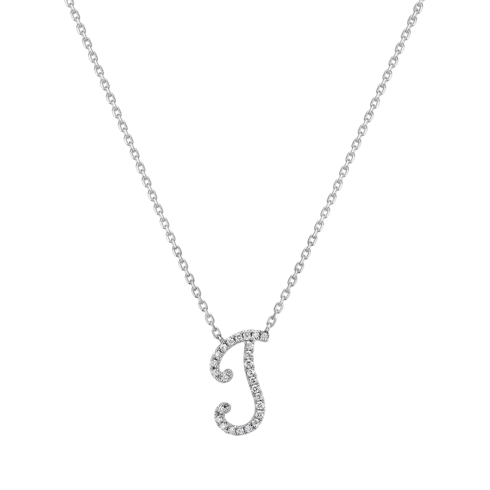 Diamond necklace Curly Glitter J