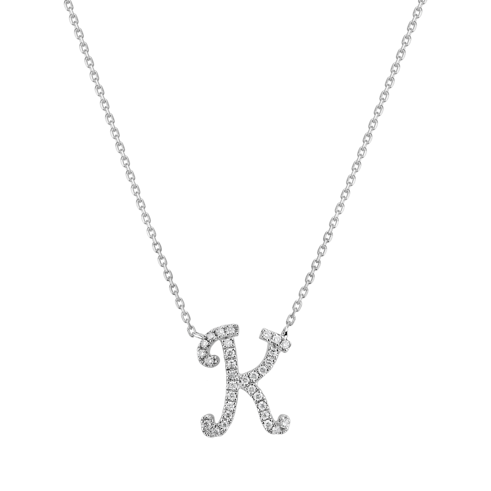 Diamond necklace Curly Glitter K