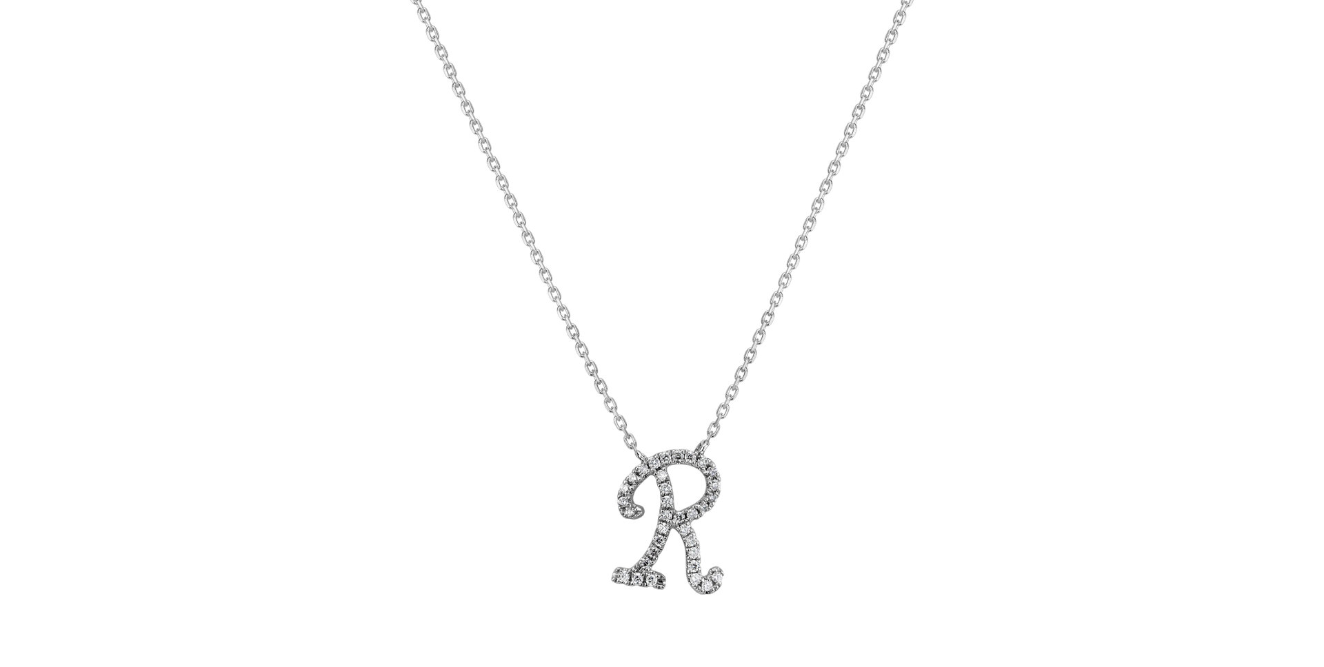 Diamond necklace Curly Glitter R