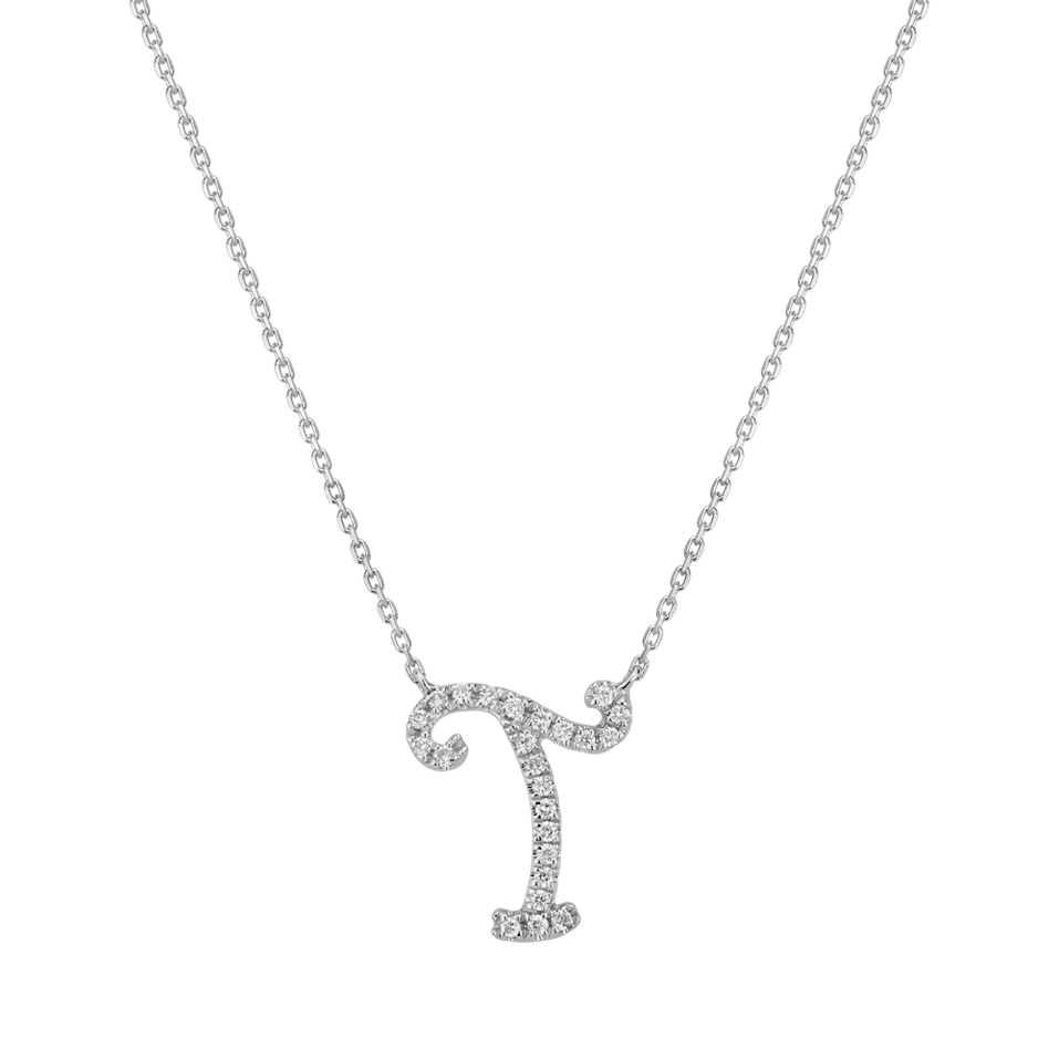 Diamond necklace Curly Glitter T