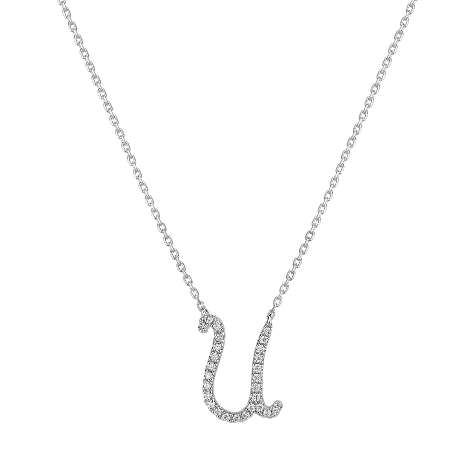 Diamond necklace Curly Glitter U
