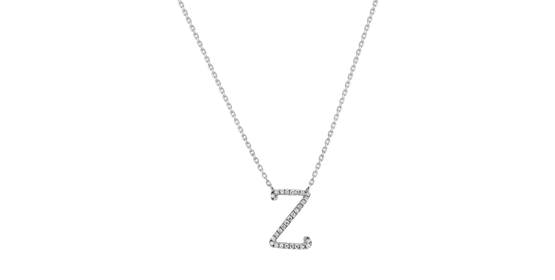 Diamond necklace Curly Glitter Z