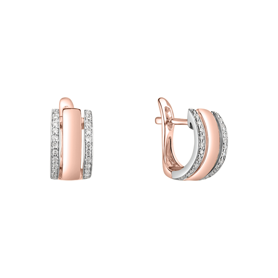 Diamond earrings Amazing Symetry