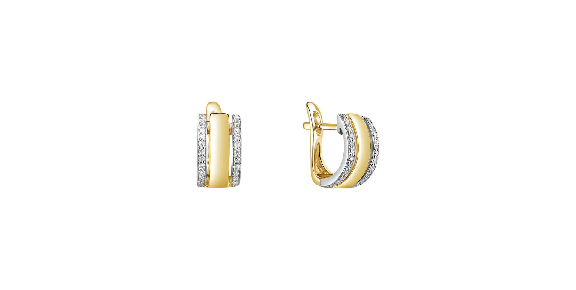Diamond earrings Amazing Symetry