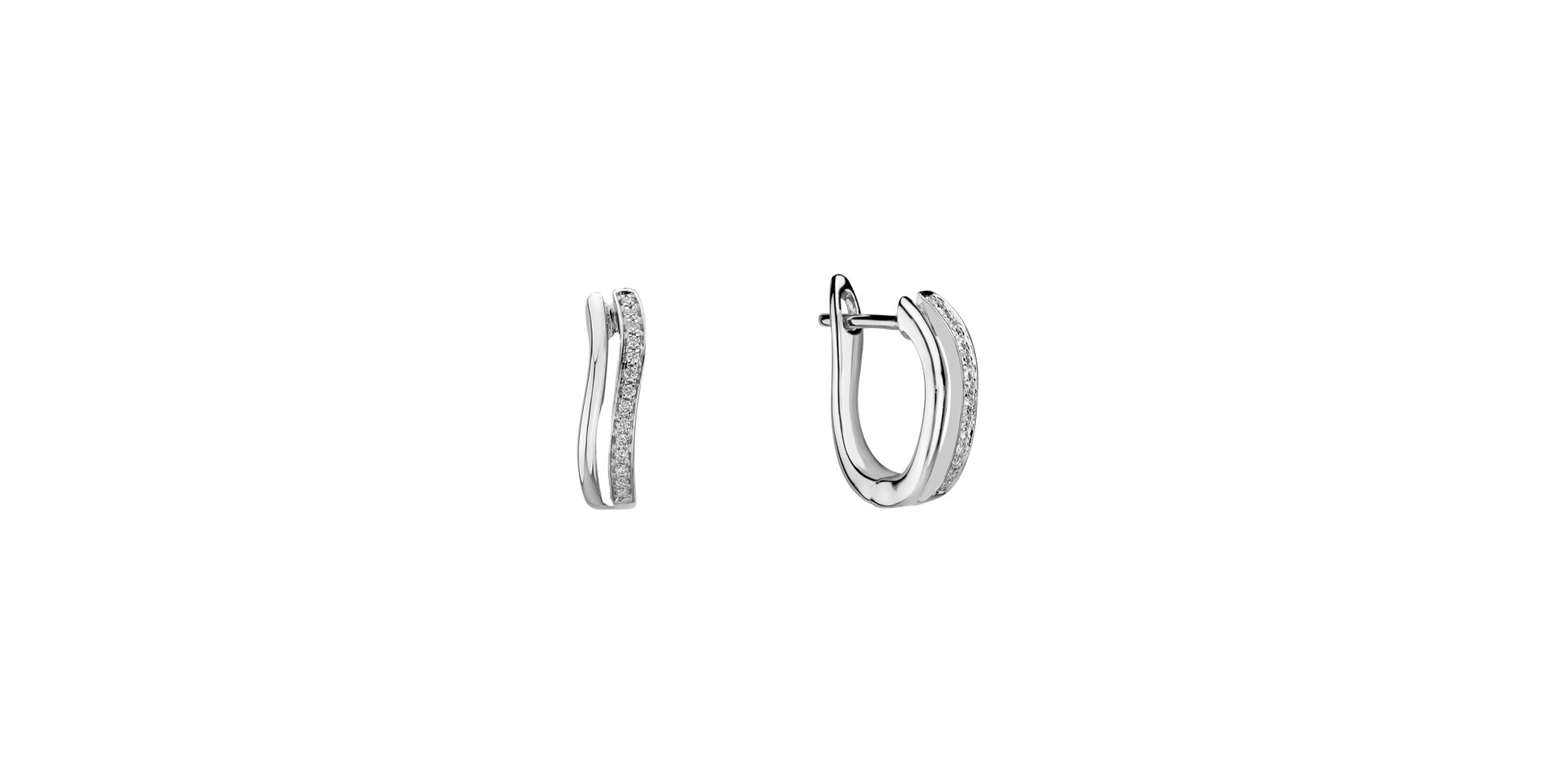 Diamond earrings Brilliant Waves
