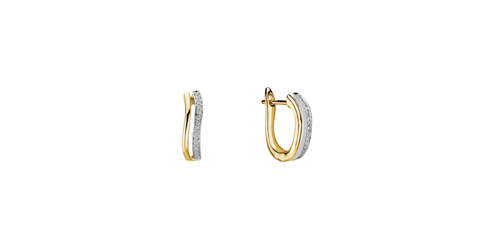 Diamond earrings Brilliant Waves