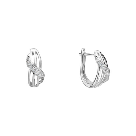 Diamond earrings Essential Wave