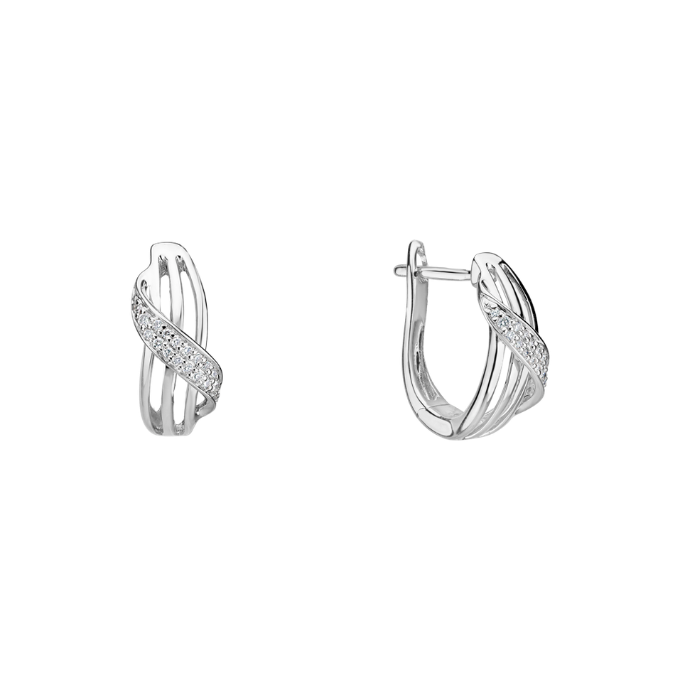 Diamond earrings Essential Wave