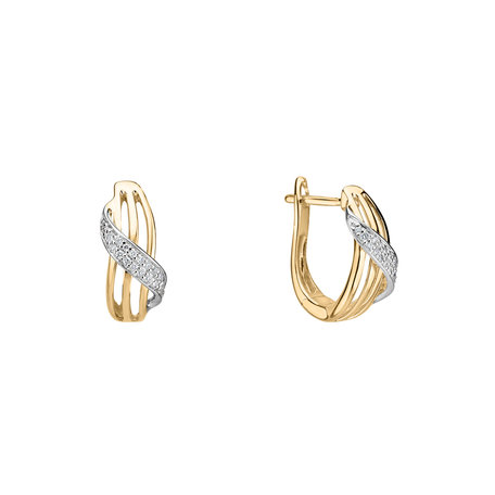 Diamond earrings Essential Wave