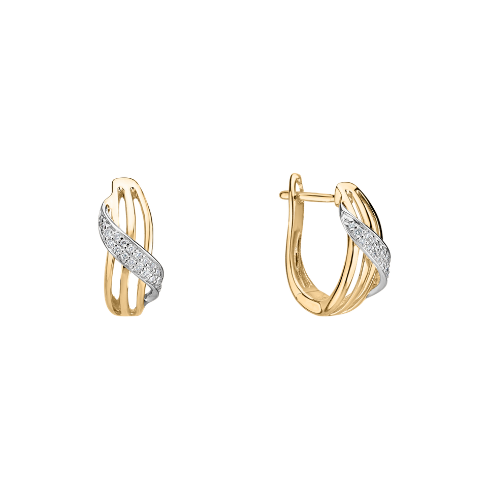 Diamond earrings Essential Wave