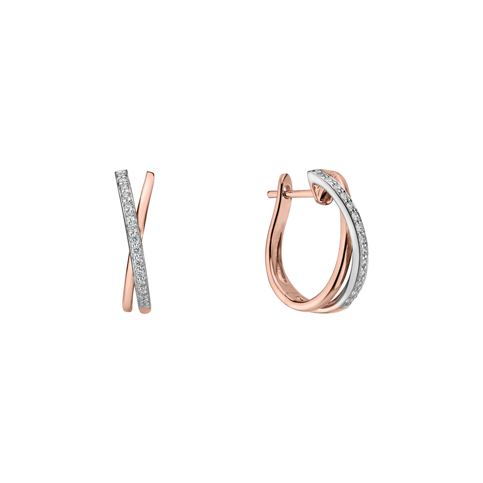 Diamond earrings Radiant Impulse