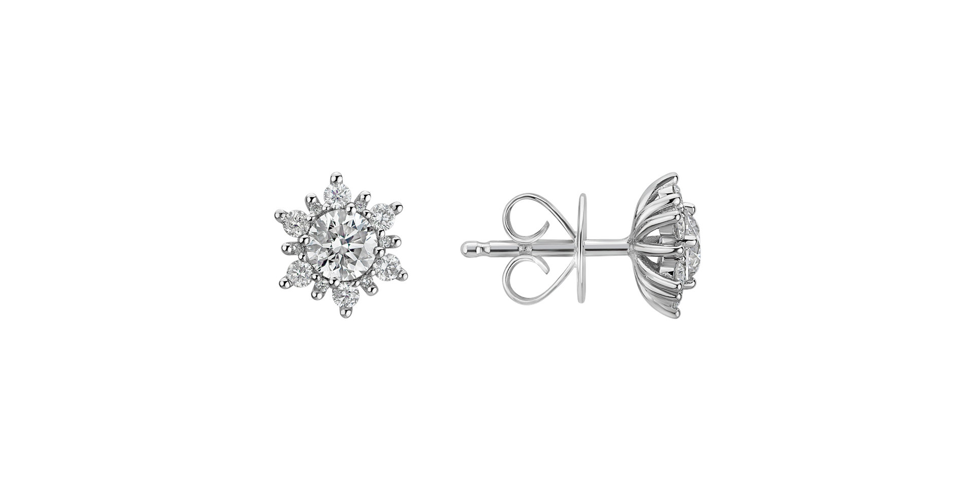 Diamond earrings Snow Star