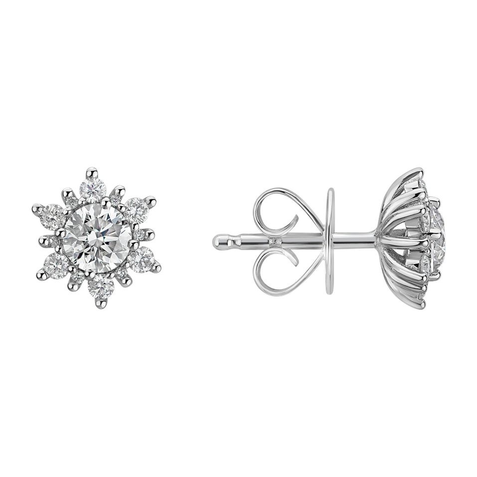 Diamond earrings Snow Star
