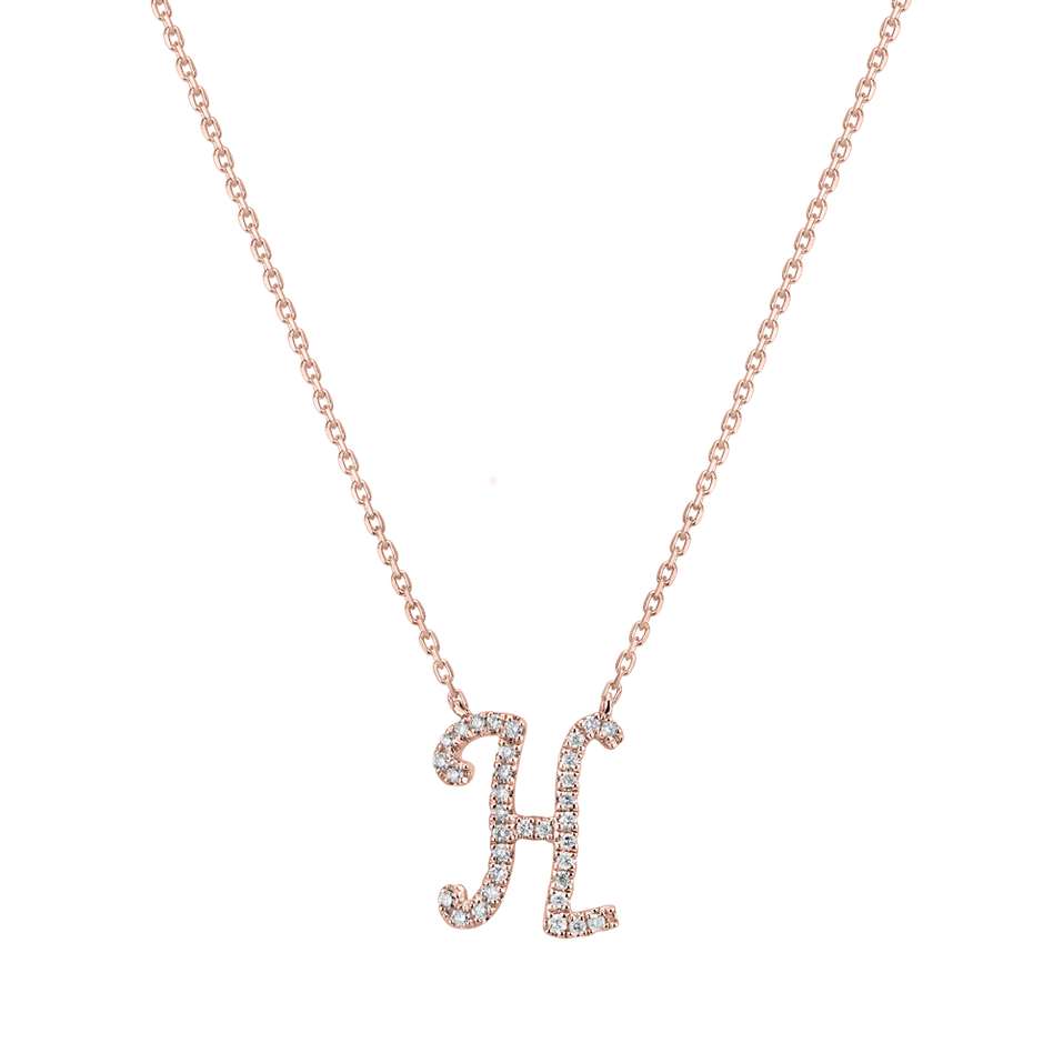 Diamond necklace Curly Glitter H