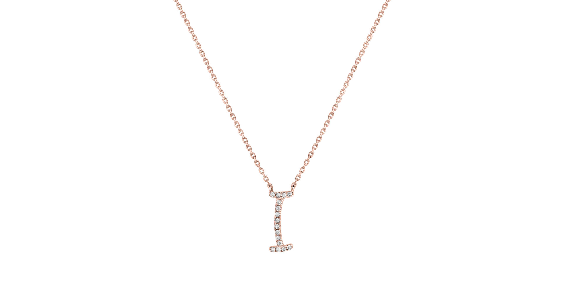 Diamond necklace Curly Glitter I