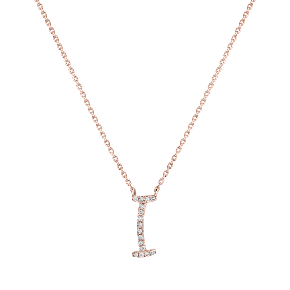 Diamond necklace Curly Glitter I