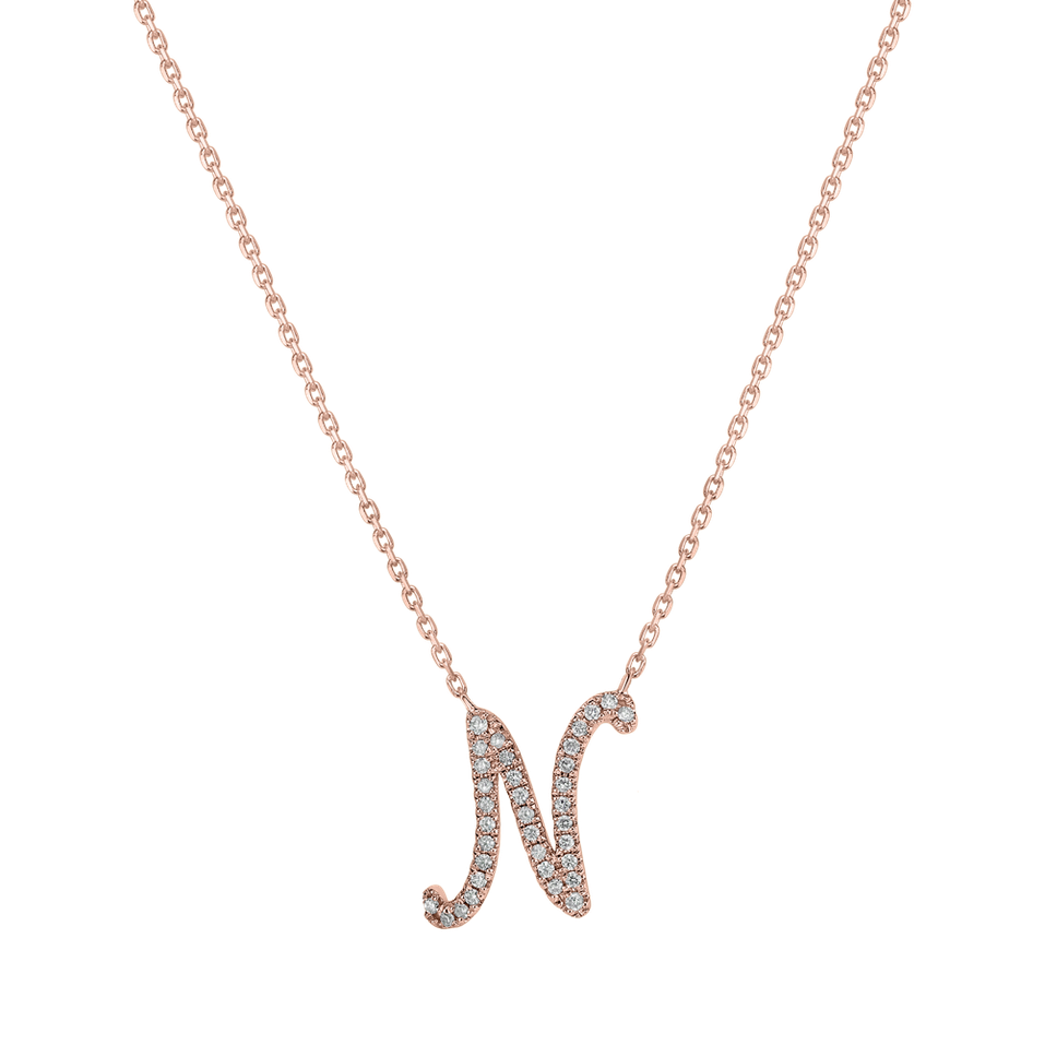 Diamond necklace Curly Glitter N