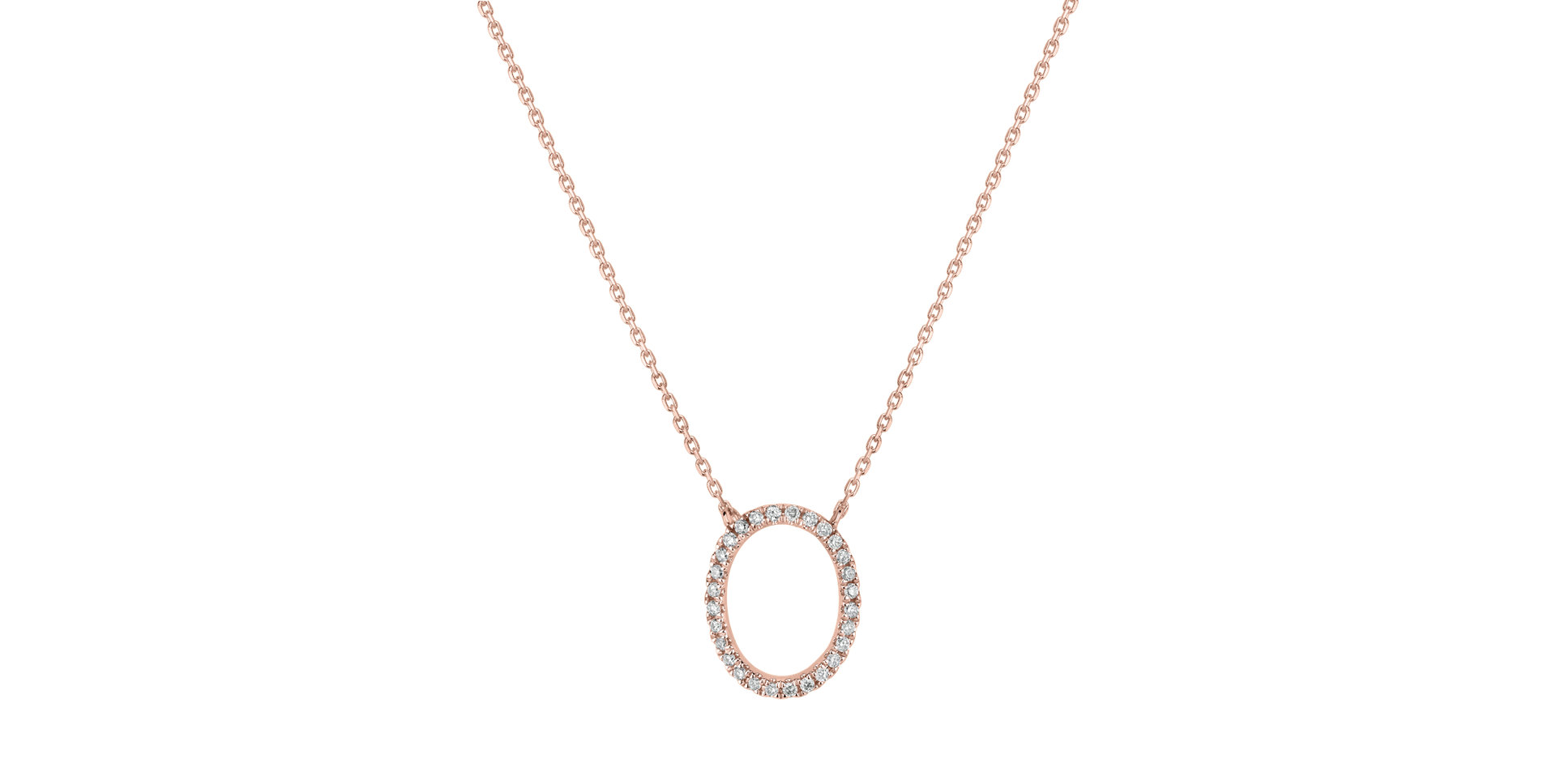 Diamond necklace Curly Glitter O