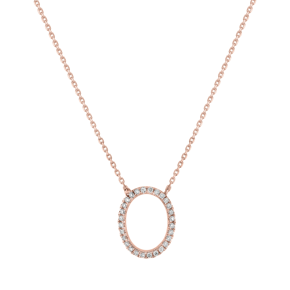 Diamond necklace Curly Glitter O