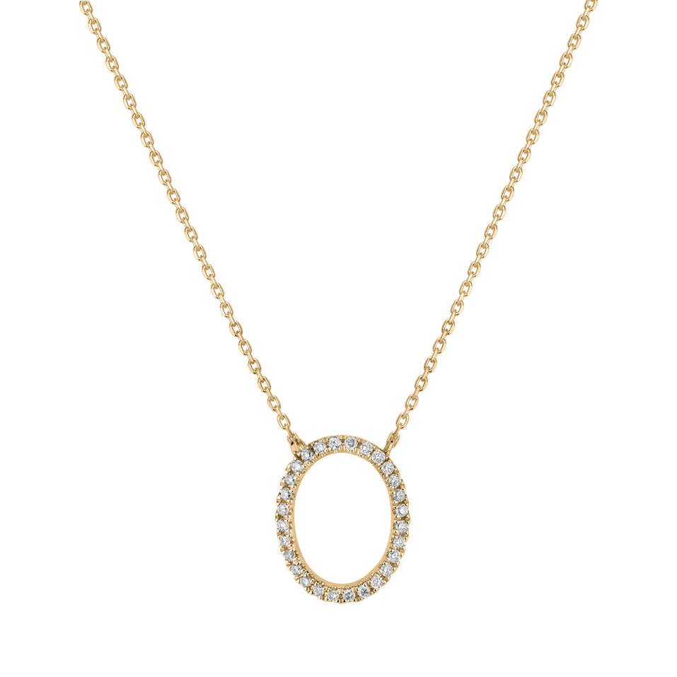 Diamond necklace Curly Glitter O