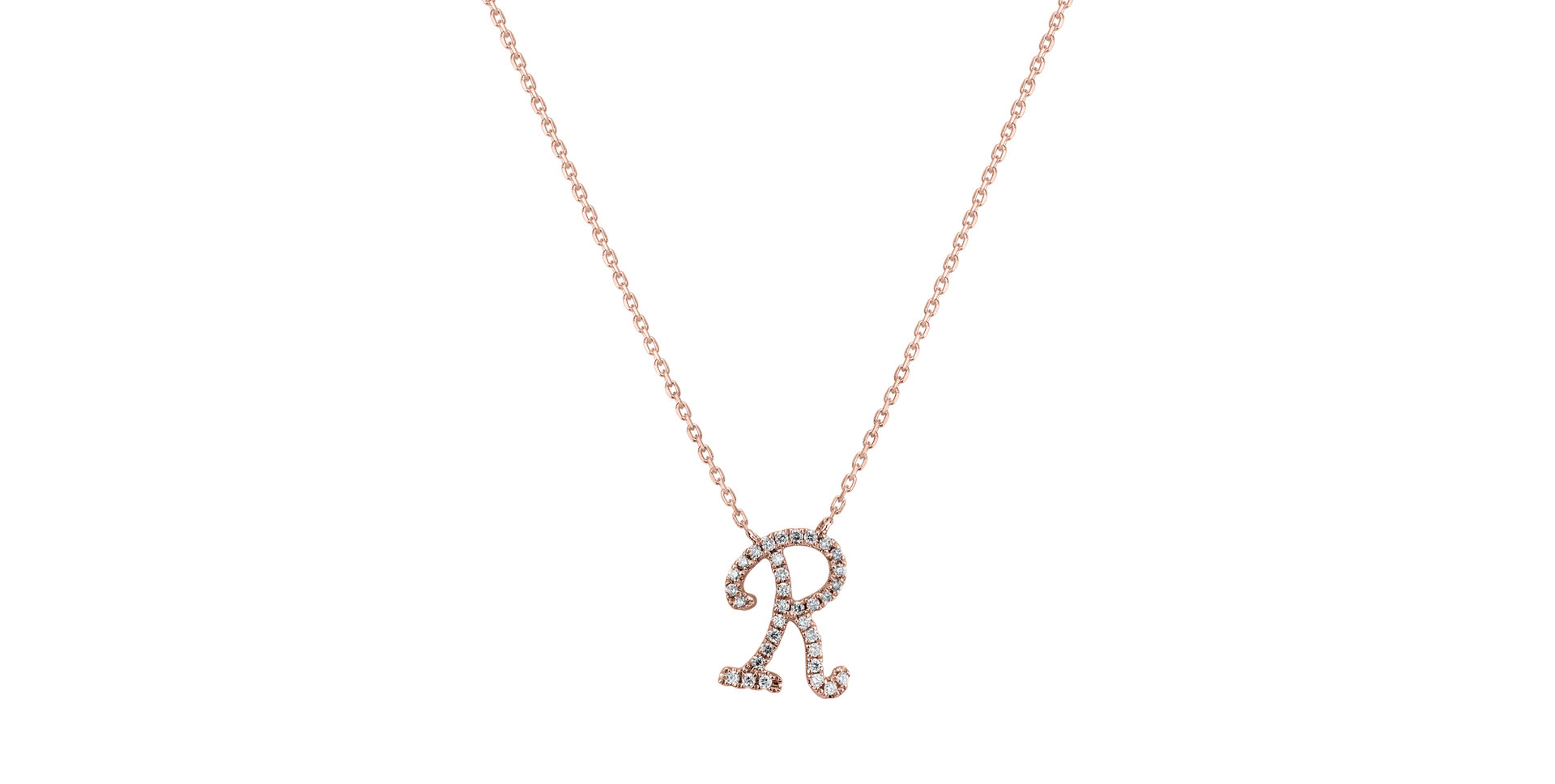 Diamond necklace Curly Glitter R