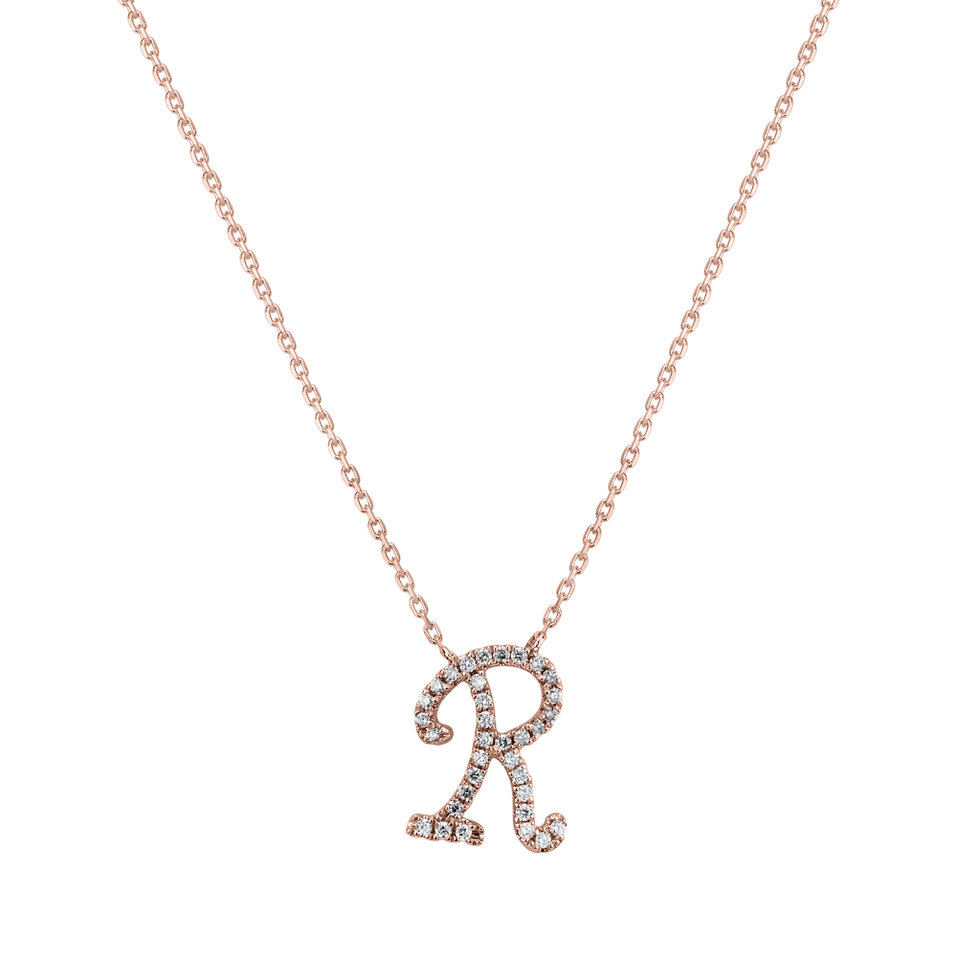 Diamond necklace Curly Glitter R