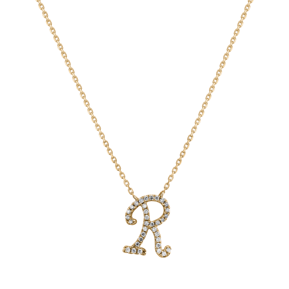 Diamond necklace Curly Glitter R