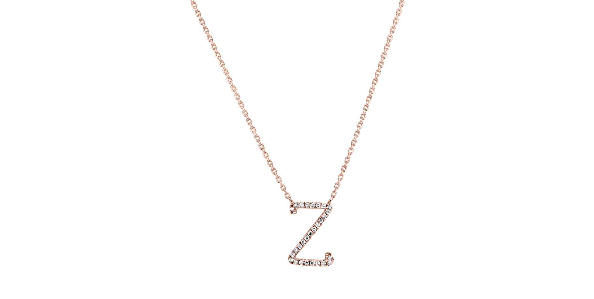 Diamond necklace Curly Glitter Z