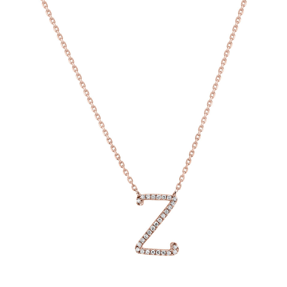 Diamond necklace Curly Glitter Z