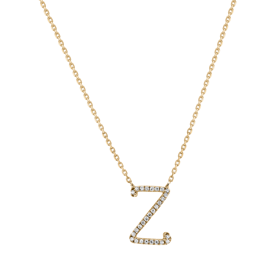 Diamond necklace Curly Glitter Z