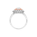 Ring with pink and white diamonds Princess3