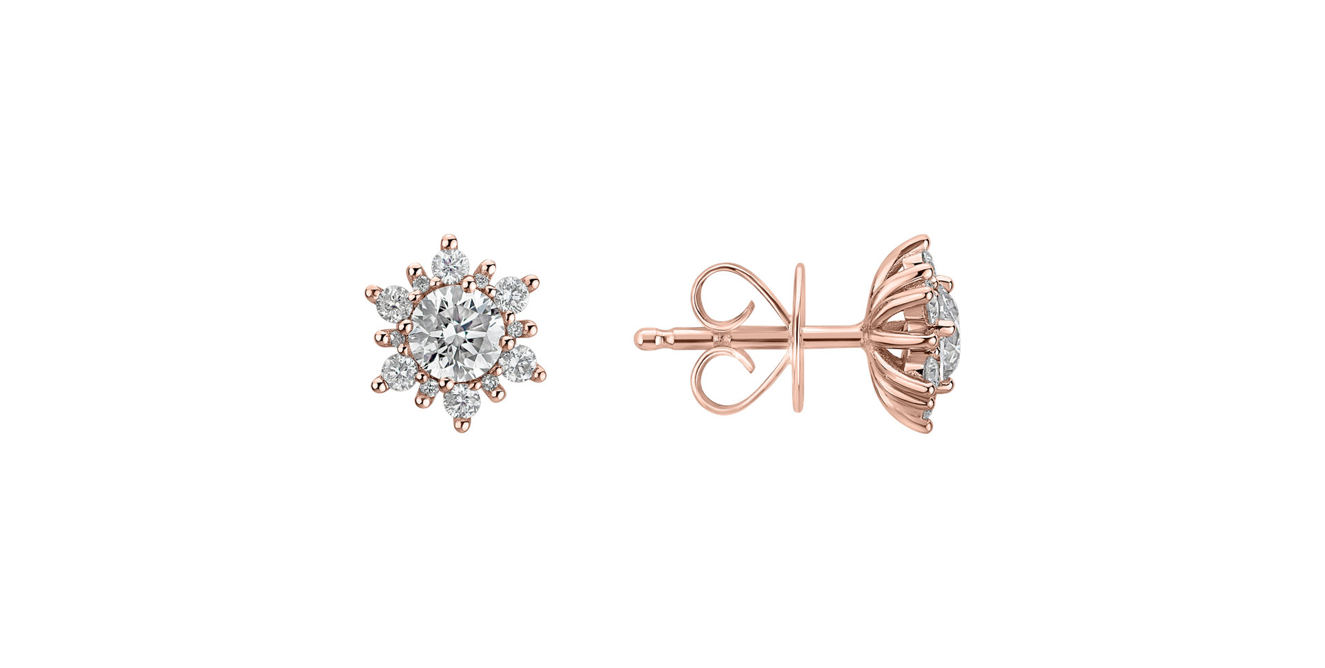 Diamond earrings Snow Star