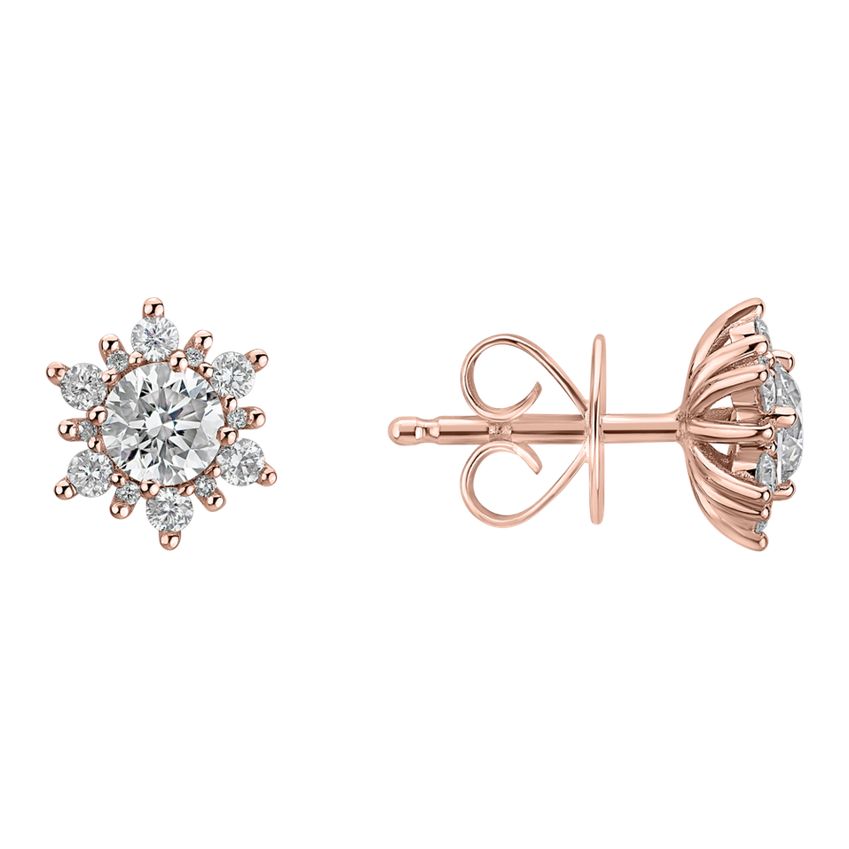 Diamond earrings Snow Star