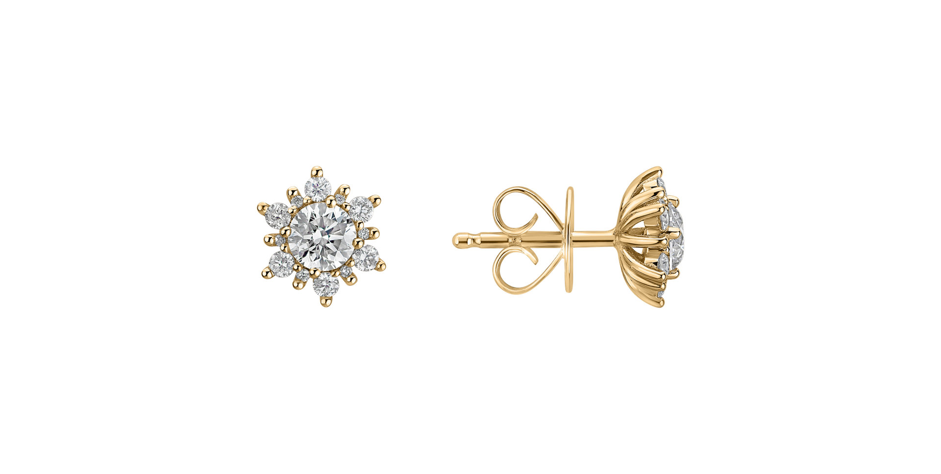 Diamond earrings Snow Star