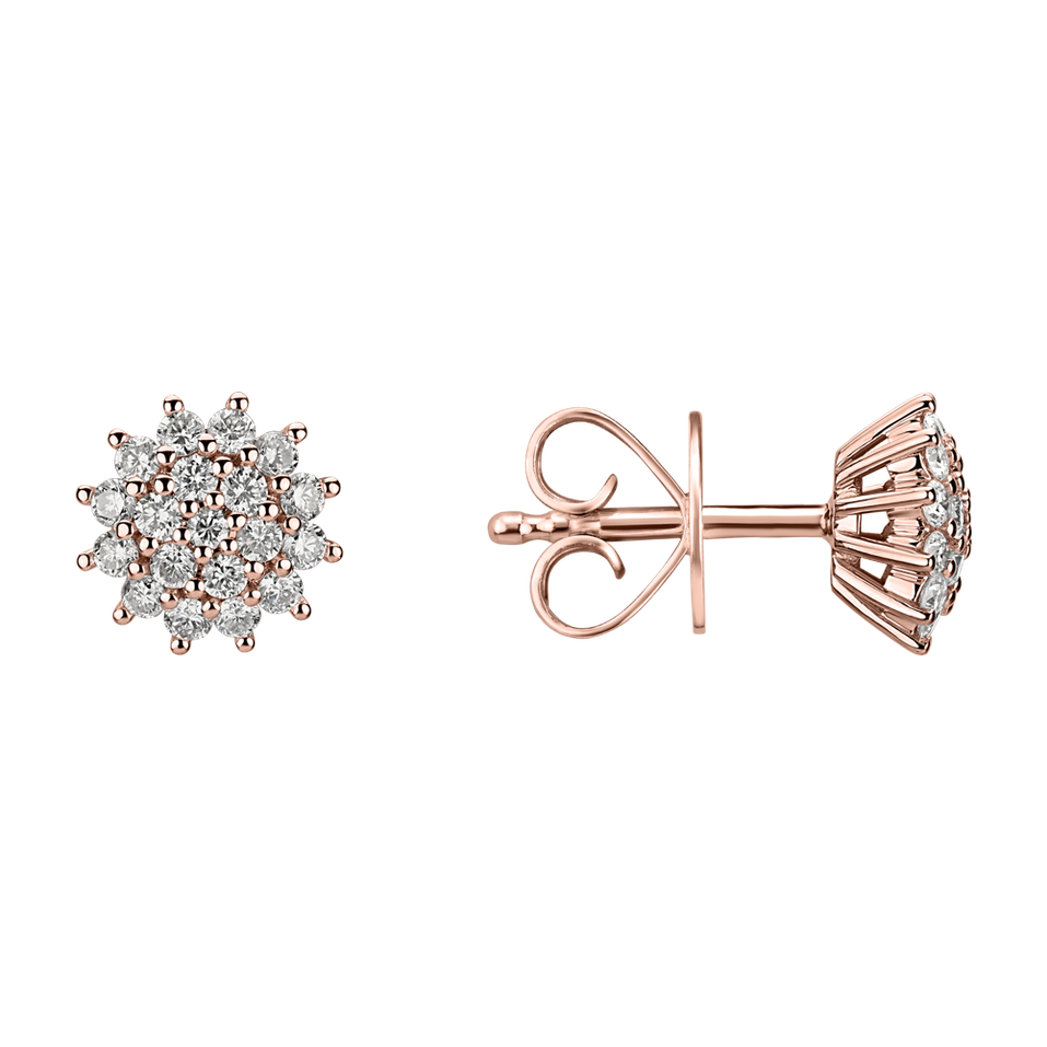 Diamond earrings Midnight Sun