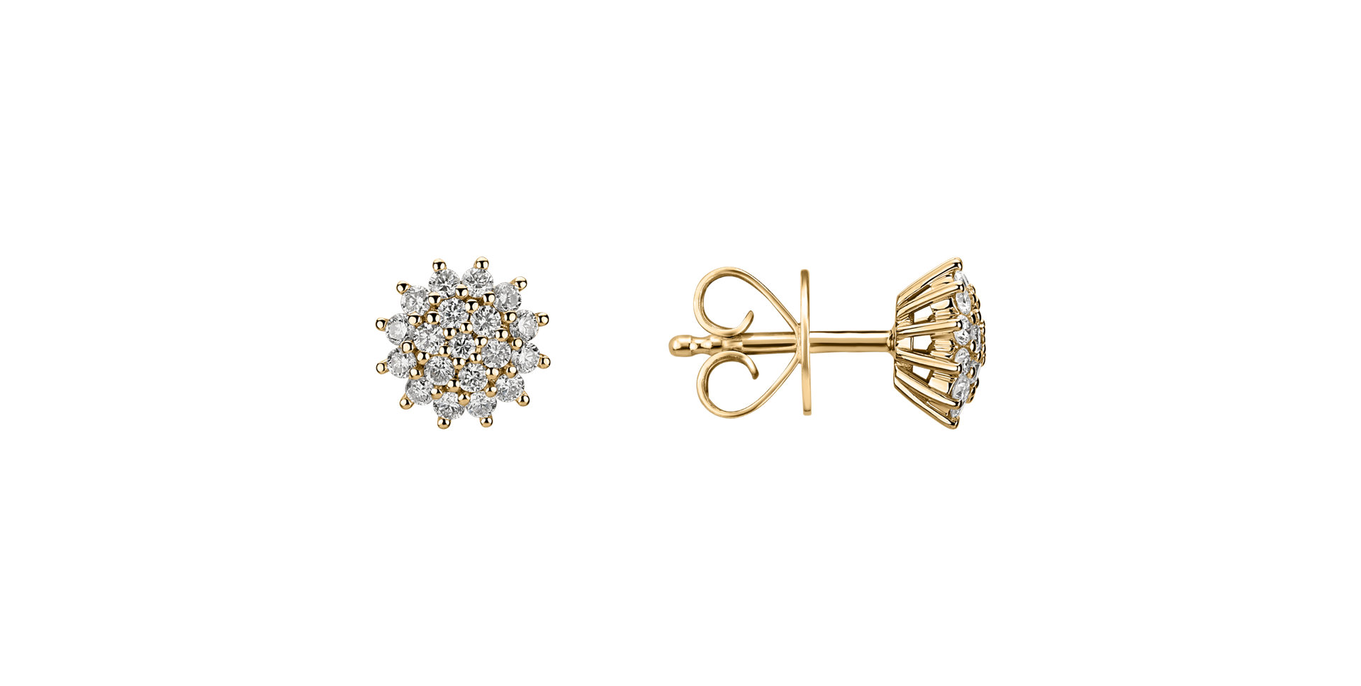Diamond earrings Midnight Sun
