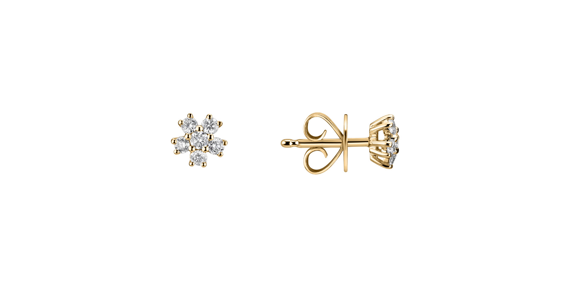 Diamond earrings Sparkless